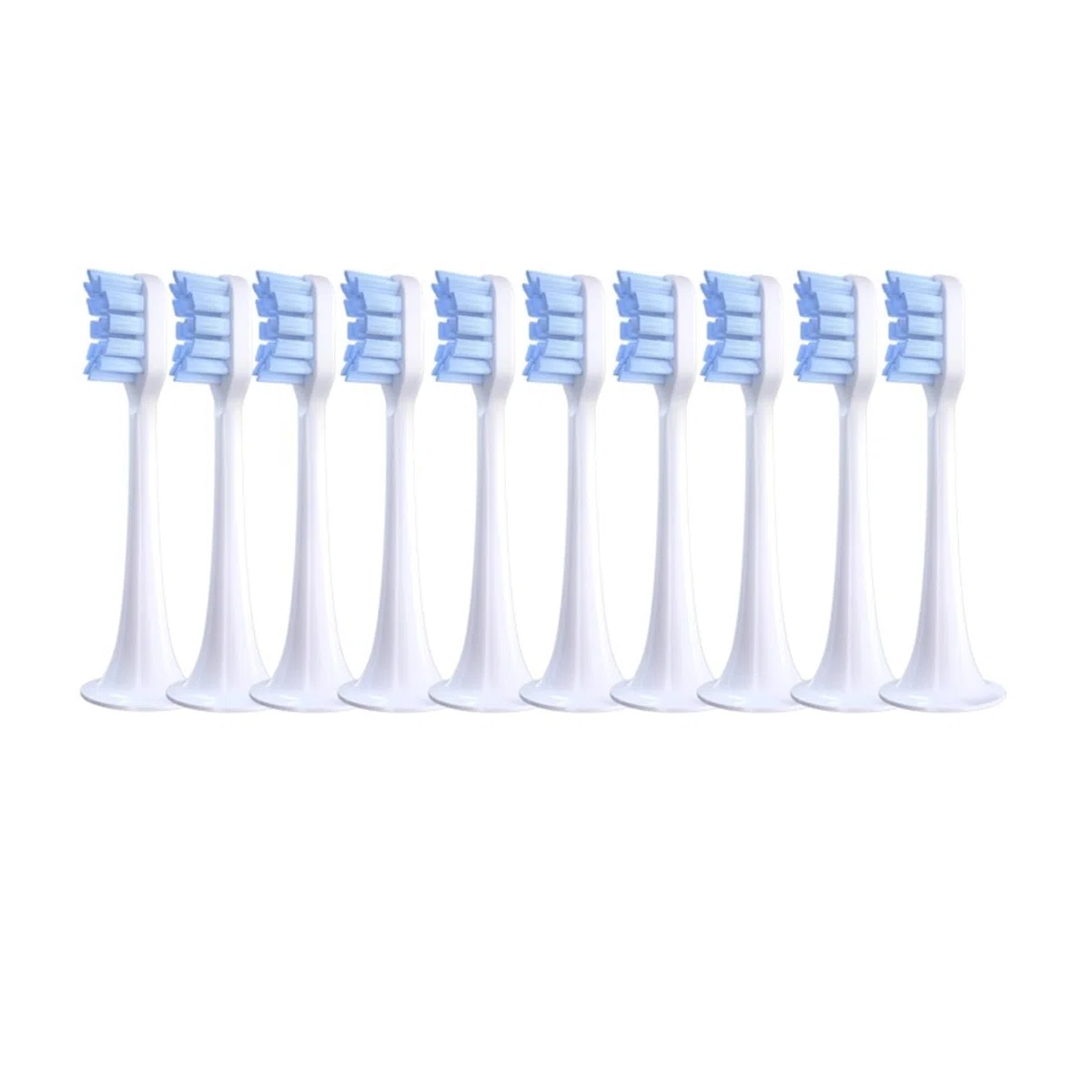 tianwandong 10 sztuk wymiennych końcówek do szczoteczki elektrycznej T300/500 Sonic Soft DuPont Bristle Wymienna końcówka do szczoteczki do zębów(10BlueL)
