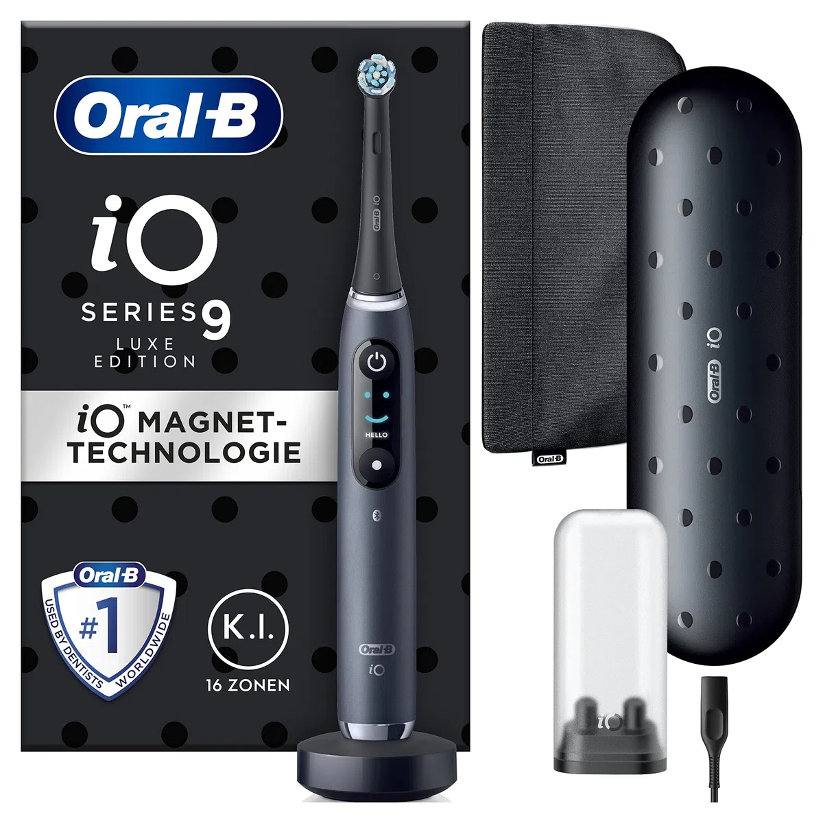 Oral-B B Io 9 Special Edition Magnetyczna Szczoteczka Do Zębów, Czarny