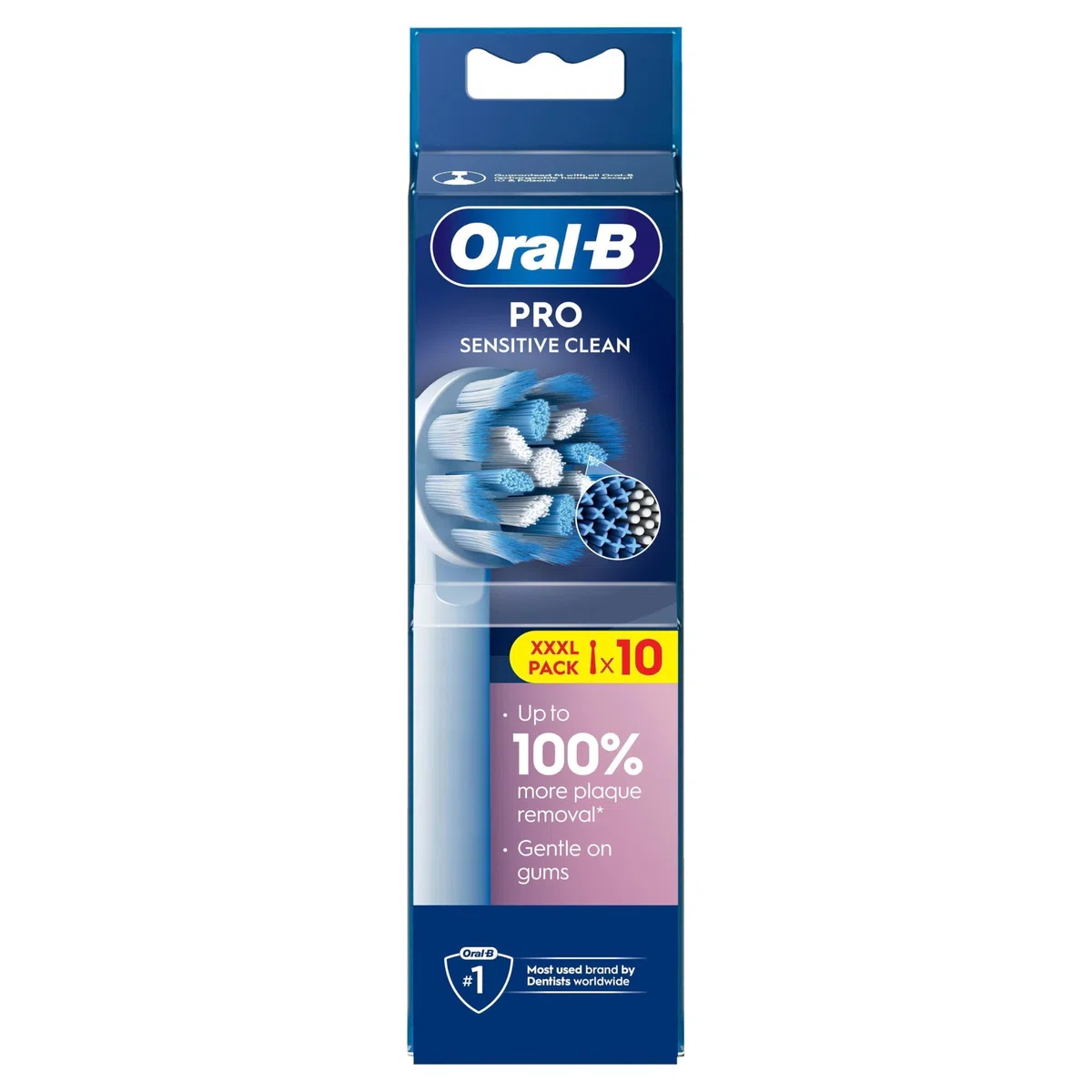 Oral-B Pro Sensitive Clean Części zamienne do elektrycznej szczoteczki do zębów, zestaw 10 głowic, kolor biały - oryginalny
