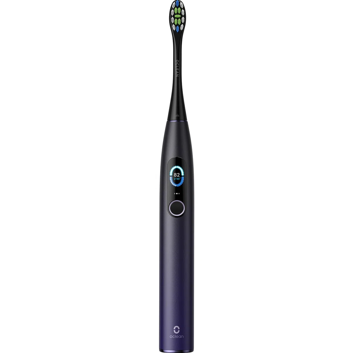 Oclean X Pro Smart elektryczna szczoteczka do zębów, 3 tryby wybielania, szybkie ładowanie przez 30 dni, konstrukcja zapobiegająca pleśni, IPX7, głęboki fiolet