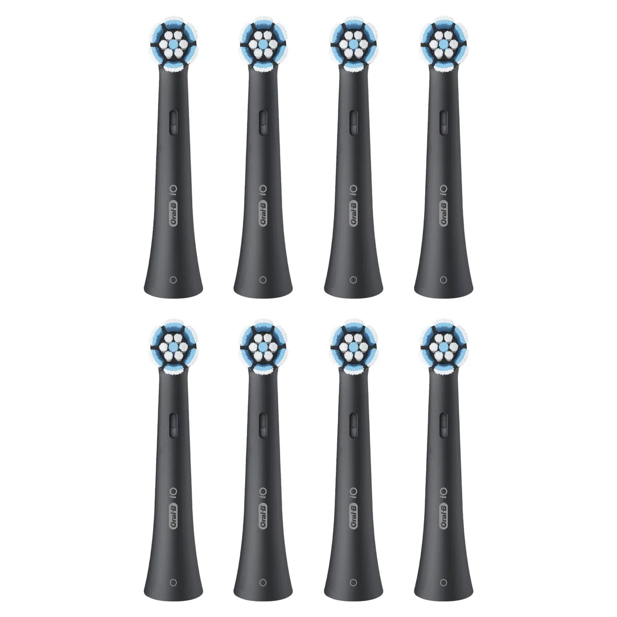Oral-B Zestaw 8 szczoteczek wymiennych Gentle Care, autentyczne, czarne, najdelikatniejsze szczotkowanie, odpowiednie dla wrażliwych dziąseł, okrągła szczotka do elektrycznych szczoteczek do zębów