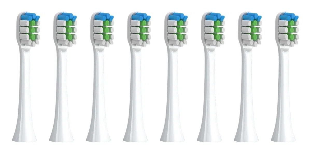 tianwandong 4-16 sztuk wymiennych końcówek szczoteczki do zębów do szczoteczek elektrycznych T3/T5/T10/T10S/T20/E7/V5(8 WHITE)