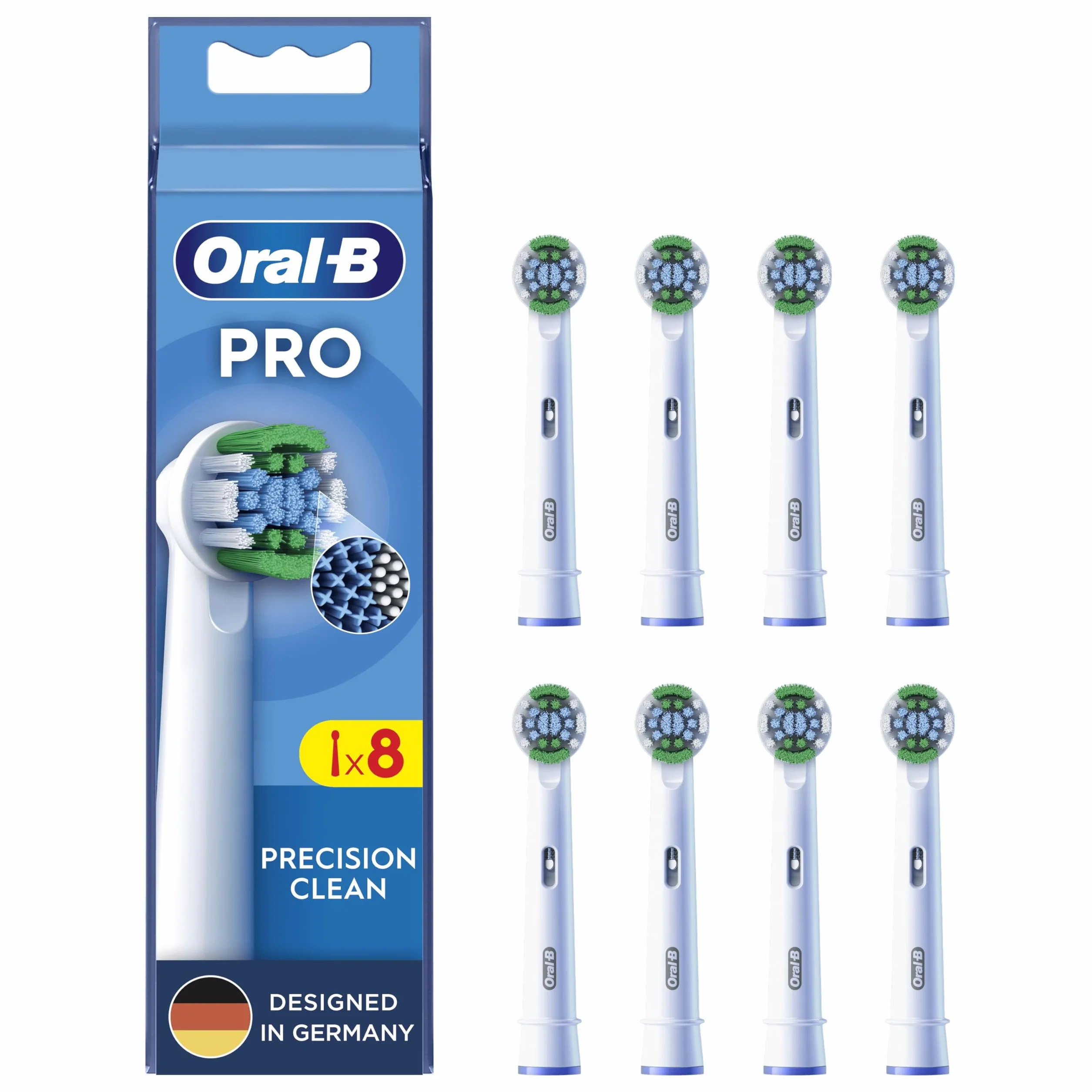 Oral-B Pro Precision Clean Końcówki do szczoteczek elektrycznych, opakowanie 8 sztuki