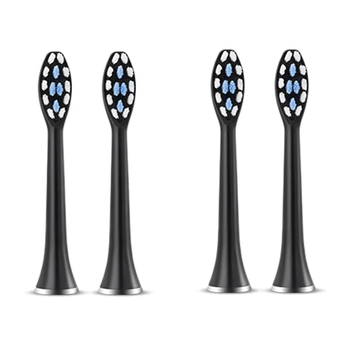 tianwandong Końcówki szczoteczki Akcesoria do szczoteczek elektrycznych Super Sonic Końcówki szczoteczki zamienne(4 black brush head)
