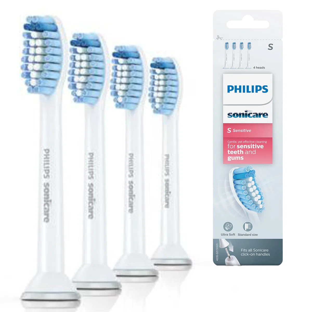 Philips Sonicare S Sensitive Standardowe główki szczoteczki sonicznej HX6054/07 - stary produkt