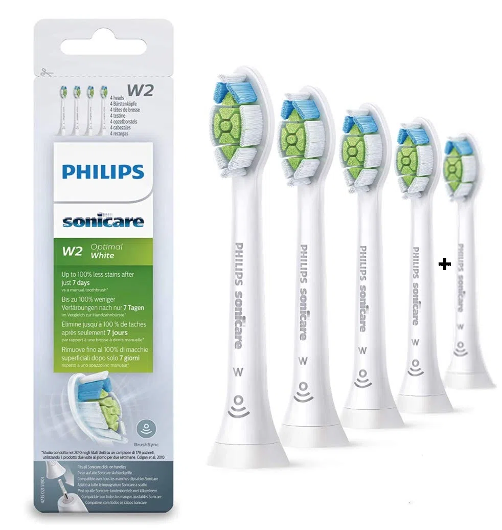 Philips Sonicare DiamondClean białe mini głowice do szczoteczek - 4 sztuki