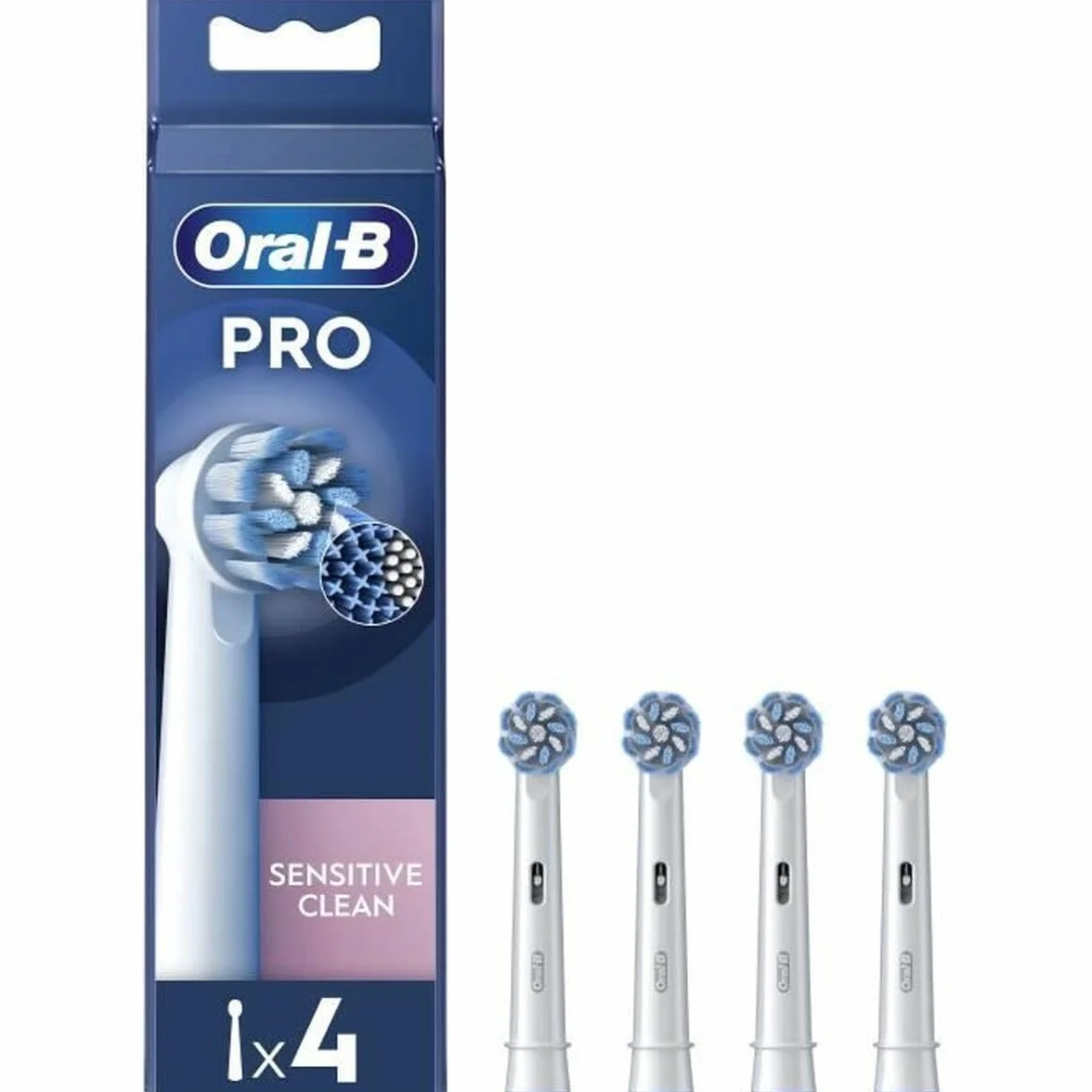 Oral-B Pro Sensitive Clean Elektryczna szczoteczka do zębów, zestaw 4 sztuk