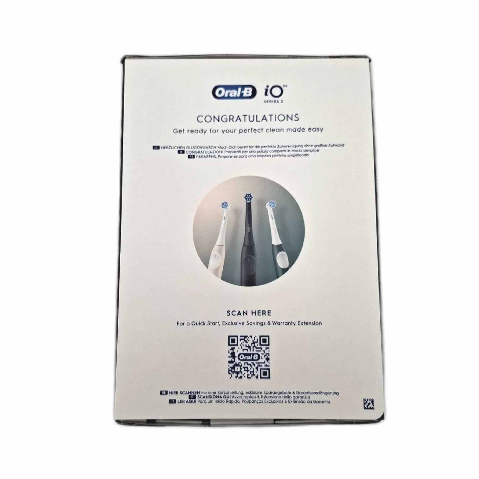 Oral-B Elektryczna szczoteczka do zębów do ponownego ładowania iO 2 czarne, 1 x elektryczna szczoteczka do zębów, 1 x wymienna główka, etui podróżne, uchwyt na głowice + 1 pasta do zębów Oral-B Pro