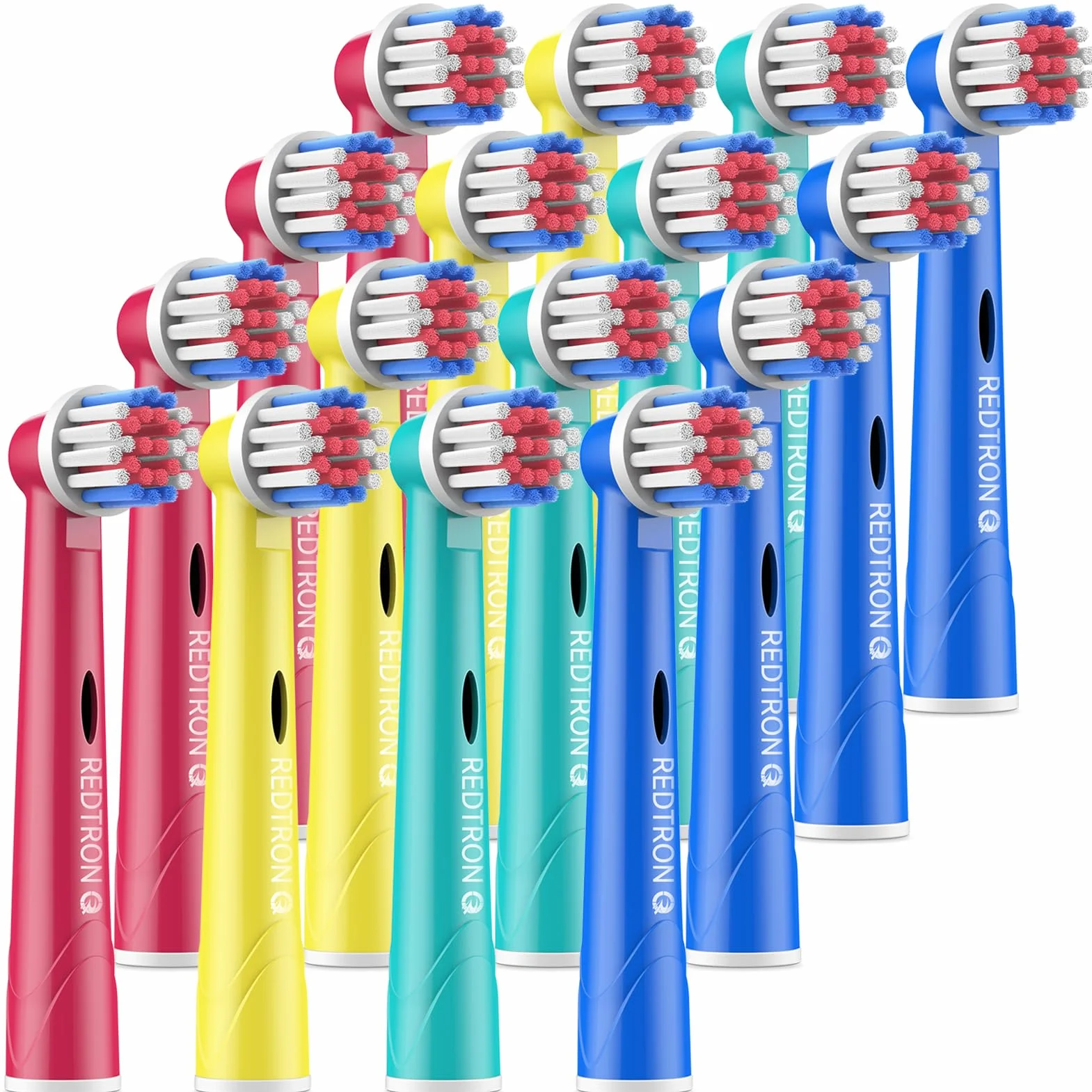 REDTRON opakowanie 16 szt Kids główki do szczoteczki do zębów Oral B, głęboko i precyzyjnie czyszczące główki do szczoteczki do zębów, szczoteczek elektrycznych dla dzieci