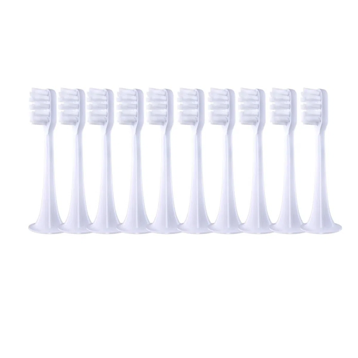 tianwandong 10 sztuk wymiennych końcówek do szczoteczki elektrycznej T300/500 Sonic Soft DuPont Bristle Wymienna końcówka do szczoteczki do zębów(10White)